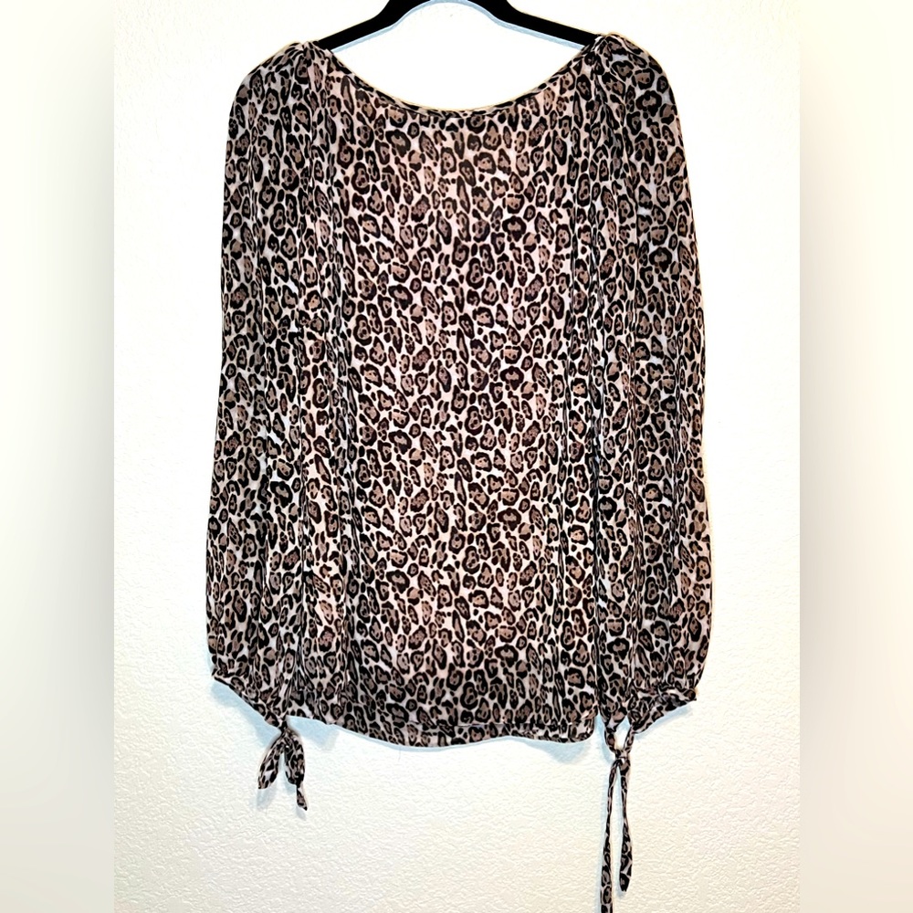 White House | Black Market Cheetah Blouse